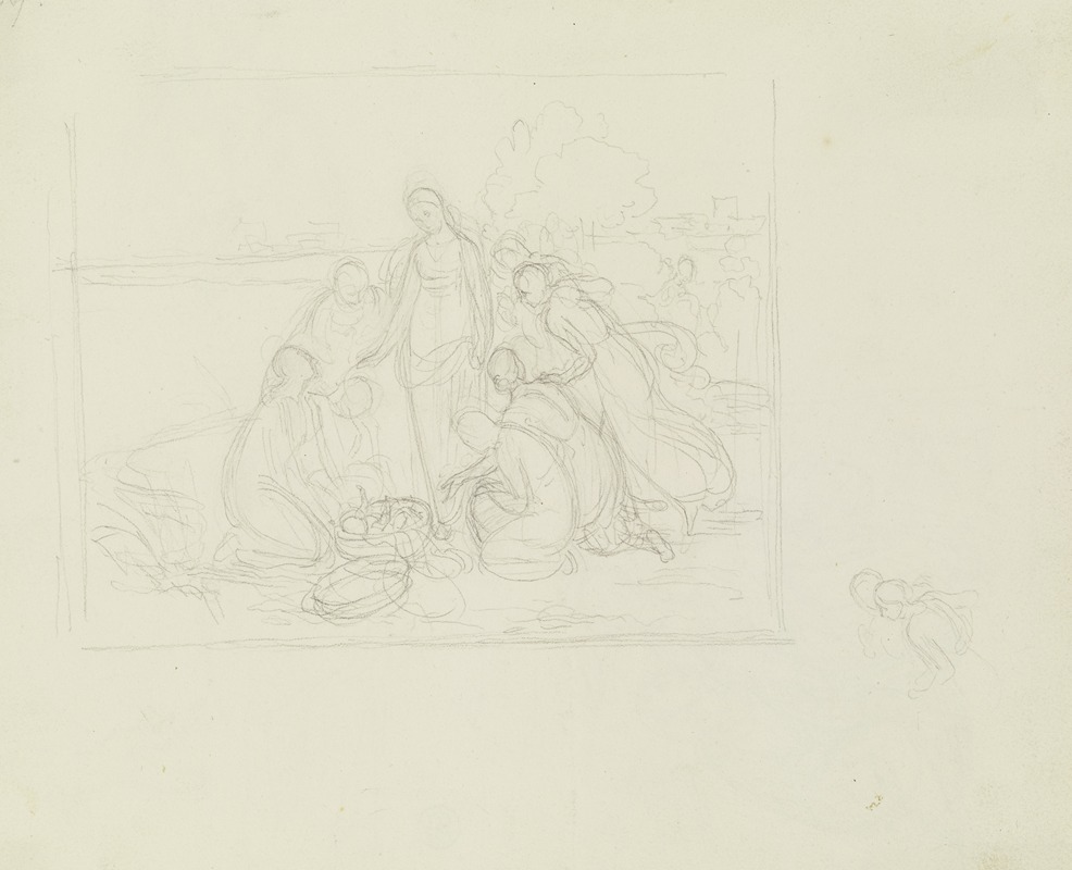 Rescue of Moses by Gustav Heinrich Naecke — digital art print download