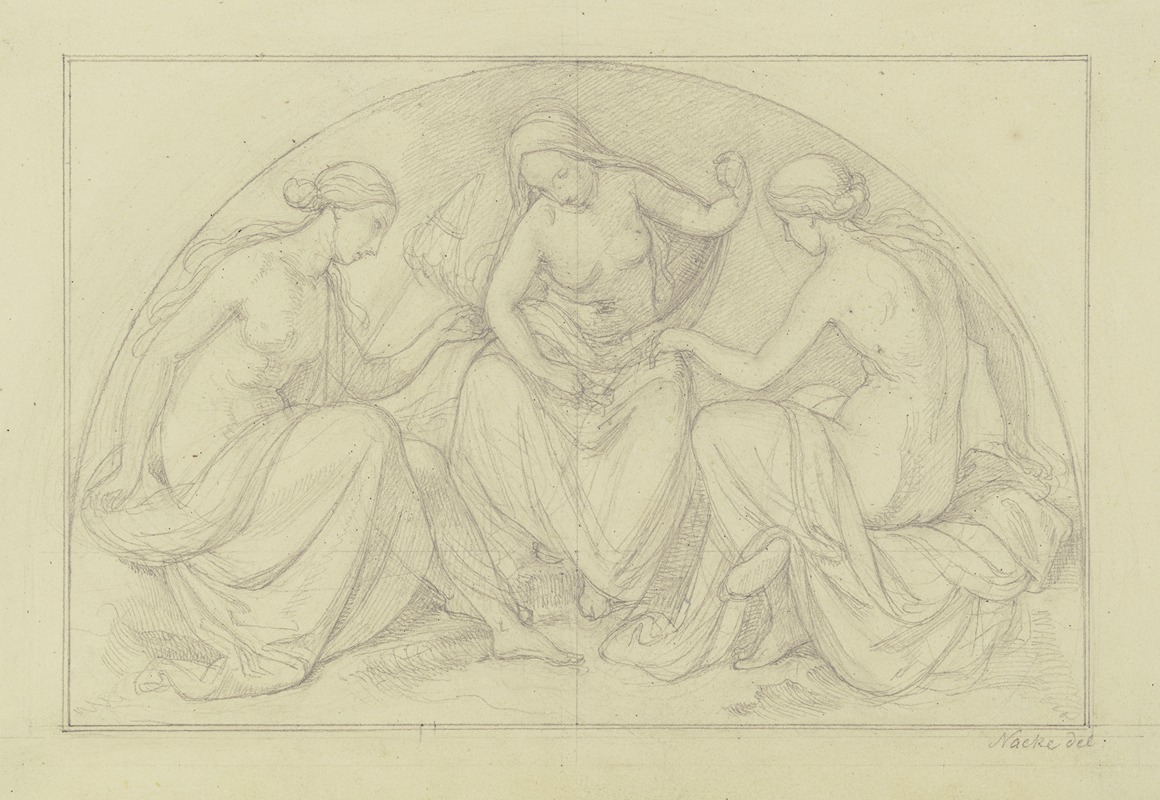 The three Fates by Gustav Heinrich Naecke — digital art print download