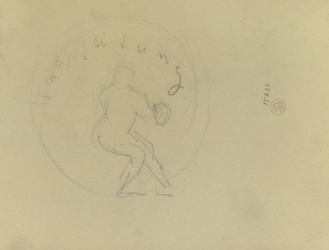 Figure in the round by Густав Шрэгле — digital art print download