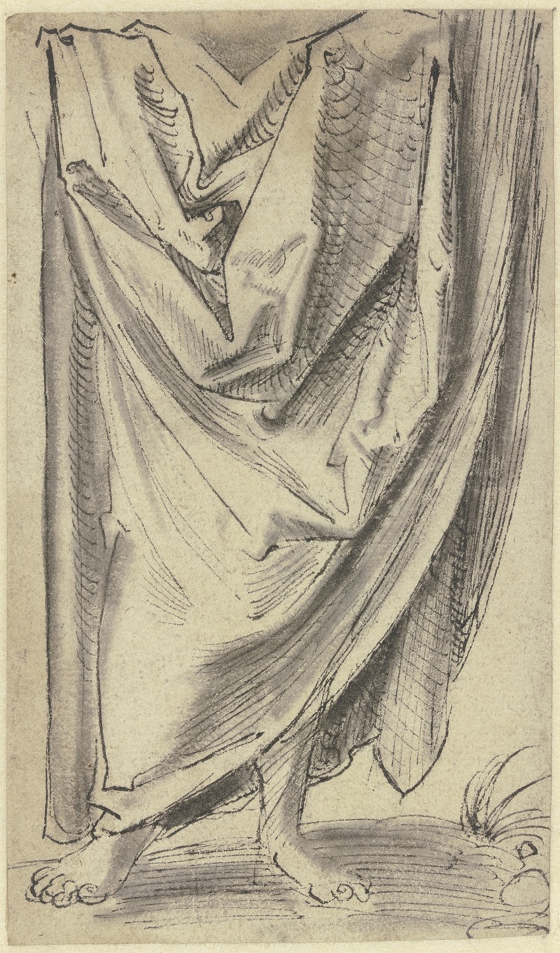 Unterkörper einer stehenden Figur by Hans Brosamer — digital art print download
