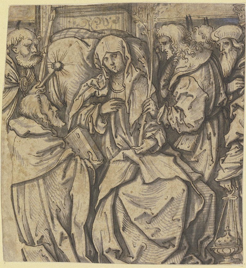 The death of Mary — Hans Burgkmair The Elder