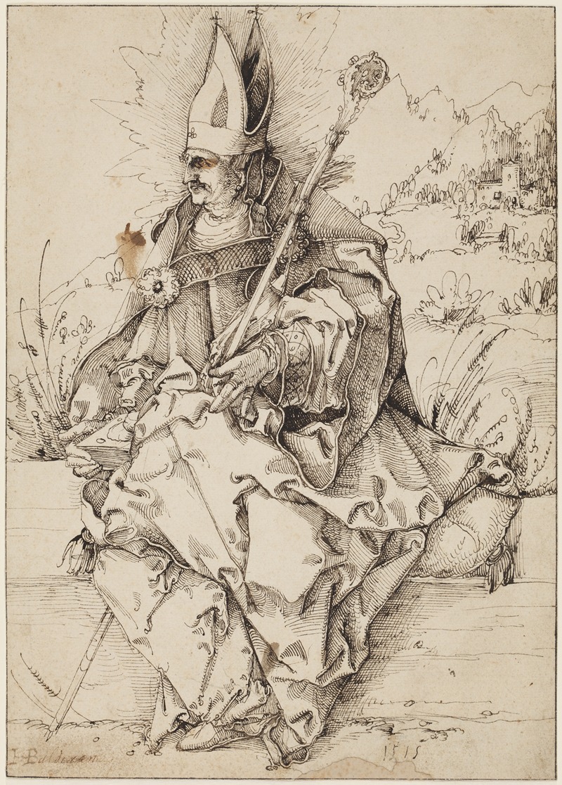 Der Heilige Nikolaus von Myra by Hans Franck, 1515 — digital art print download