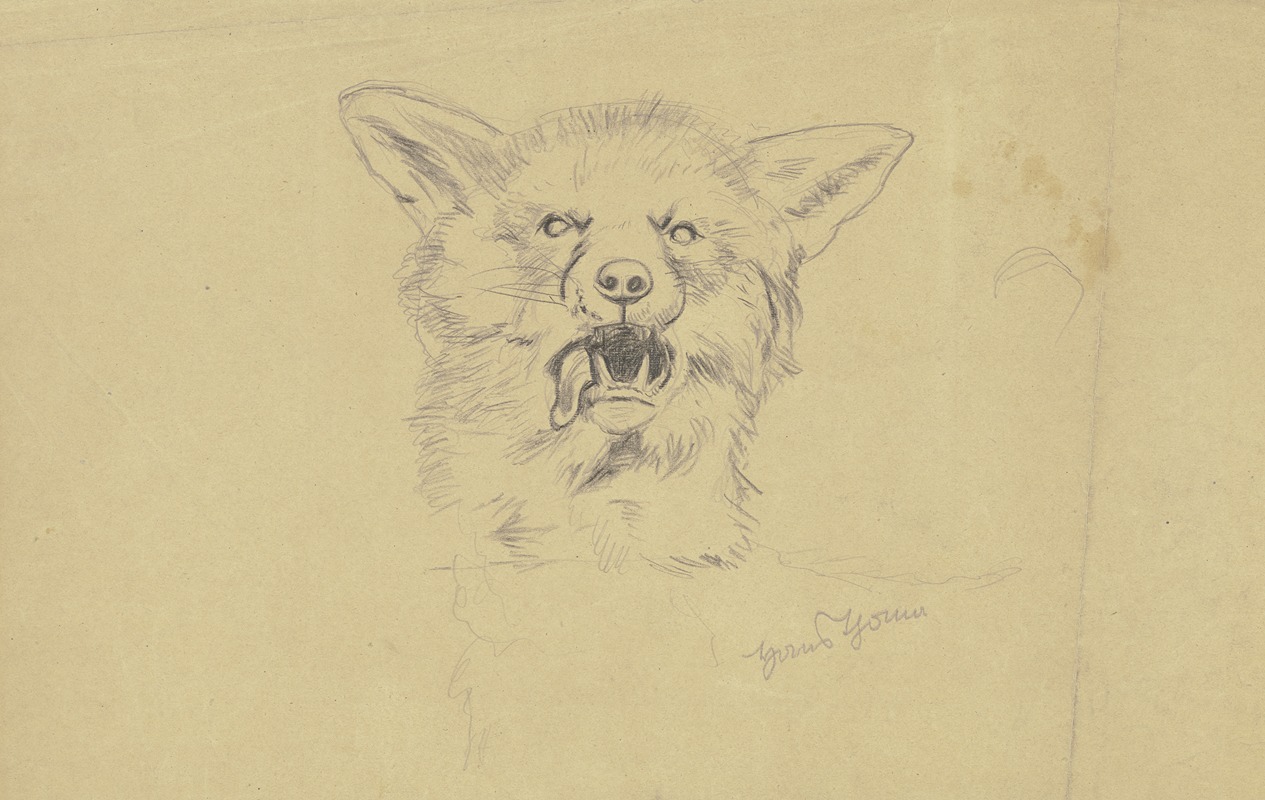Fox head by Ханс Тома — digital art print download