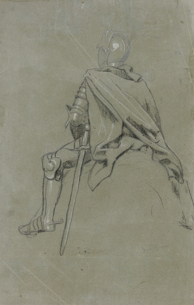 Ritter zu Pferd (Einsamer Ritt) by Ханс Тома, 1889 — digital art print download