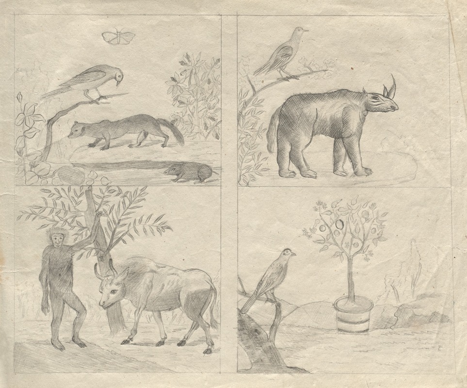 Sketchbook by Ханс Тома, 1850 — digital art print download