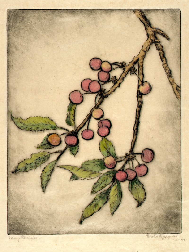 May Cherries by Берта Жак — digital art print download