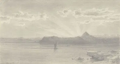 Sunrise by Генрих Функ, 1874 — digital art print download