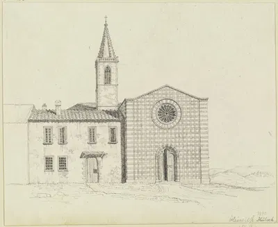 Die Kirche S. Giuliana bei Perugia by Heinrich Hübsch — digital art print download