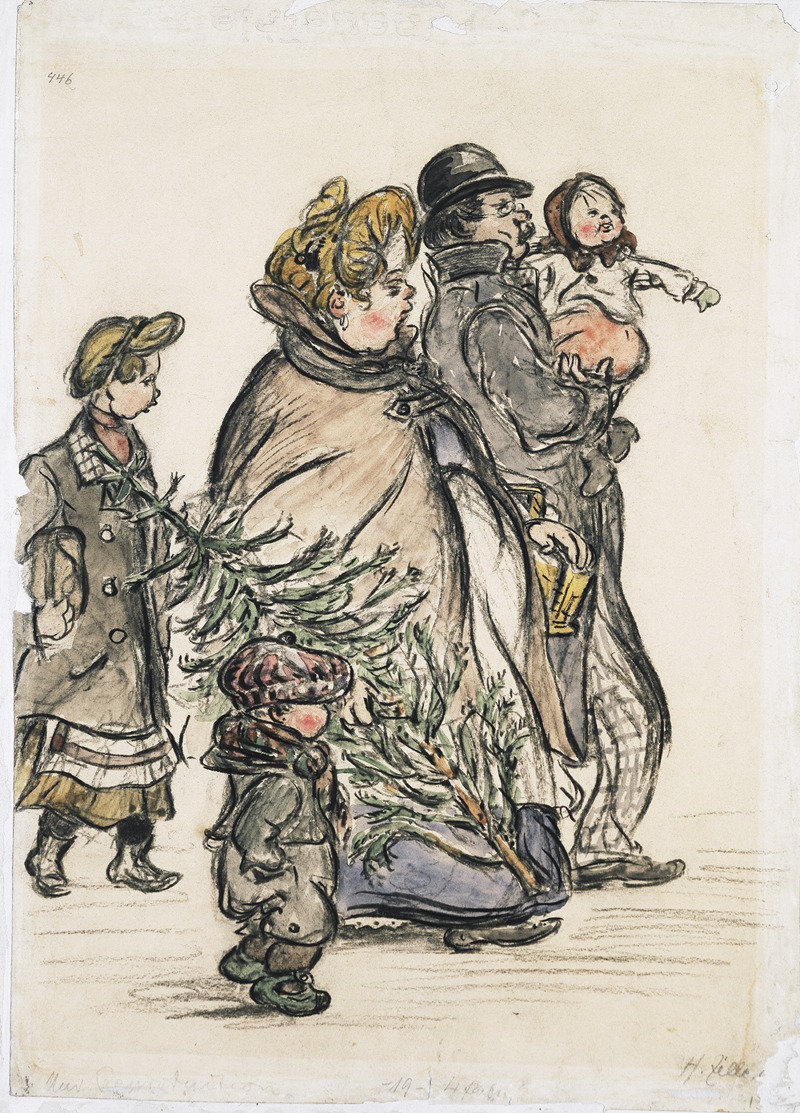 Christmas shopping by Генрих Цилле — digital art print download