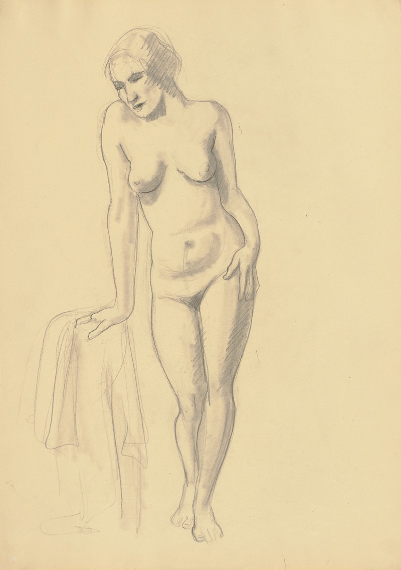 Female nude by Герман Лисманн — digital art print download