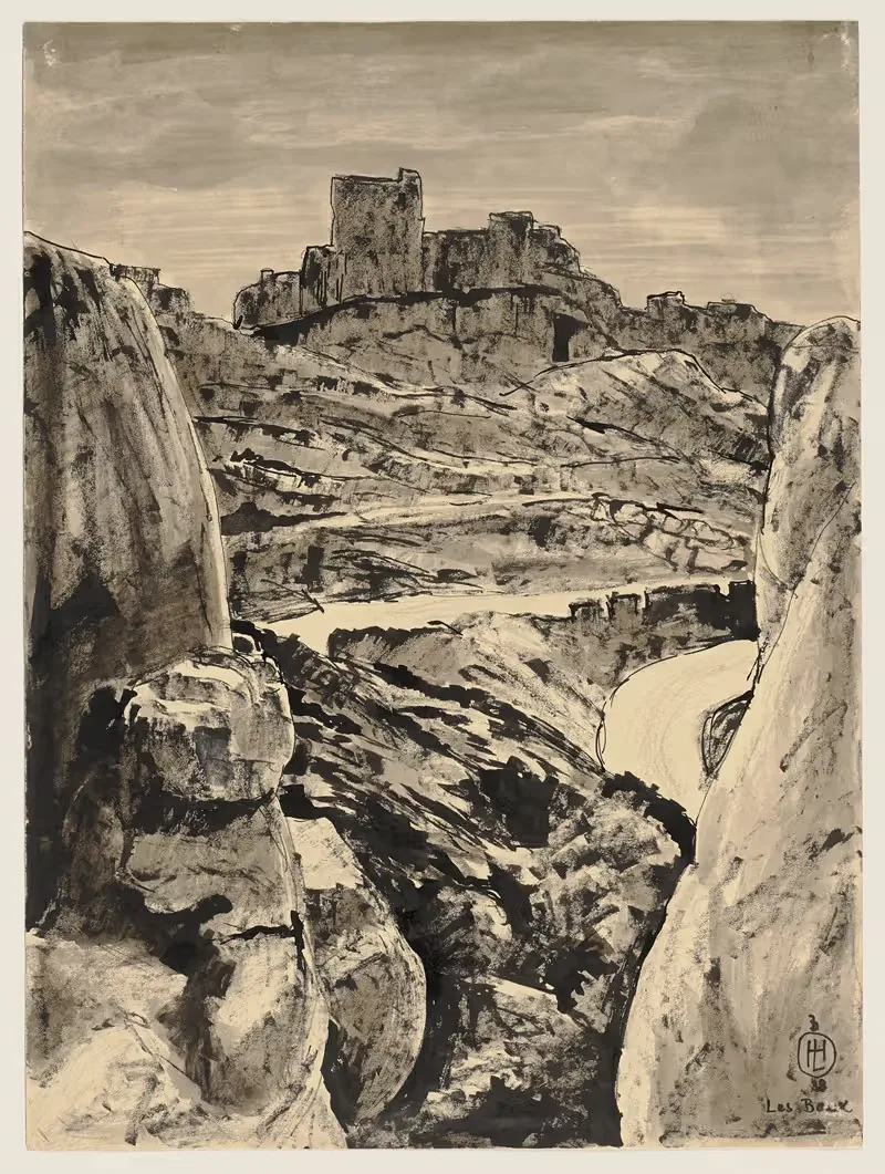 Ле Бо-де-Прованс by Герман Лисманн, 1938 — digital art print download