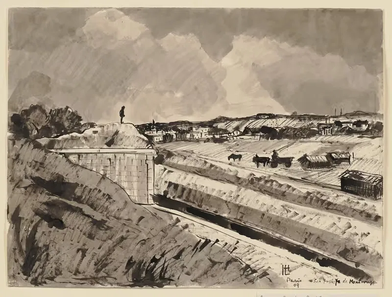 Укрепления Монтружа by Герман Лисманн, 1909 — digital art print download