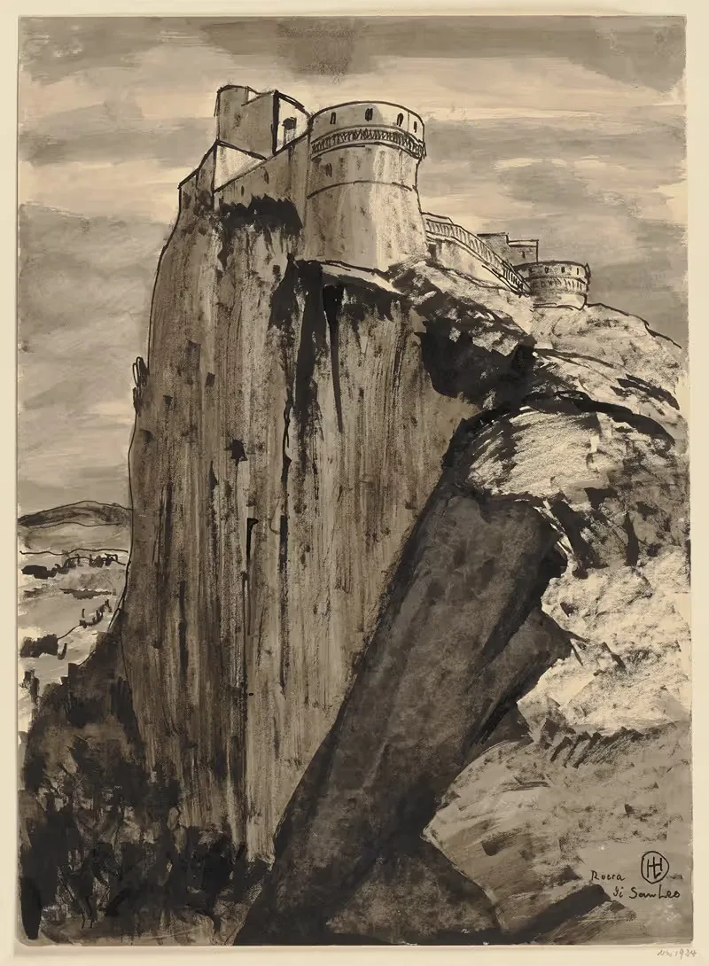 Рокка ди Сан Лео by Герман Лисманн, 1924 — digital art print download