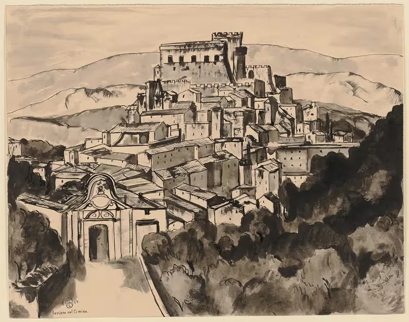 Сориано-нель-Чимино by Герман Лисманн, 1924 — digital art print download