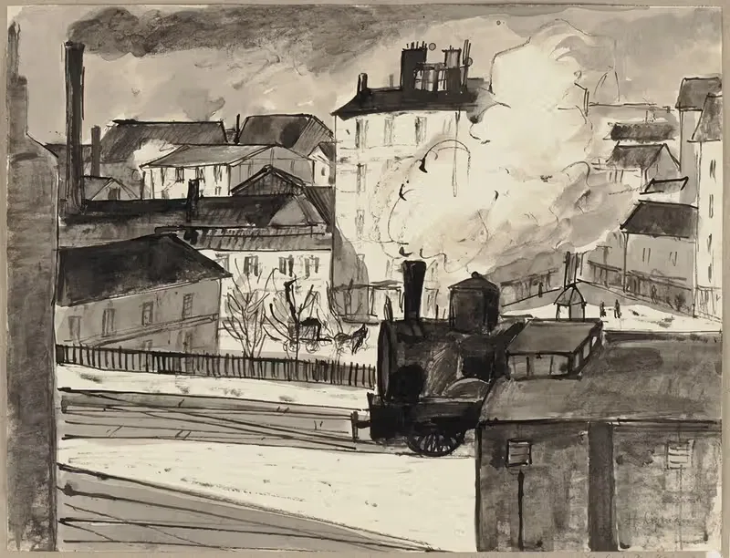 Vue sur la Gare Montparnasse — Hermann Lismann