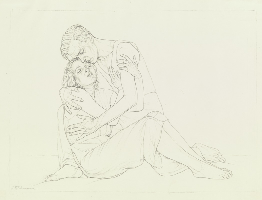 Pair of lovers by Ida Teichmann — digital art print download