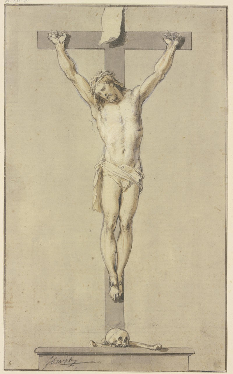 Christ on the cross by Якоб де Вит — digital art print download
