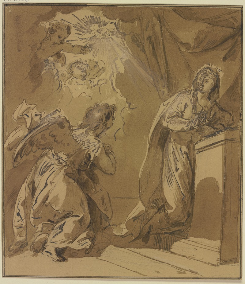The Annunciation by Jacob de Wit — digital art print download
