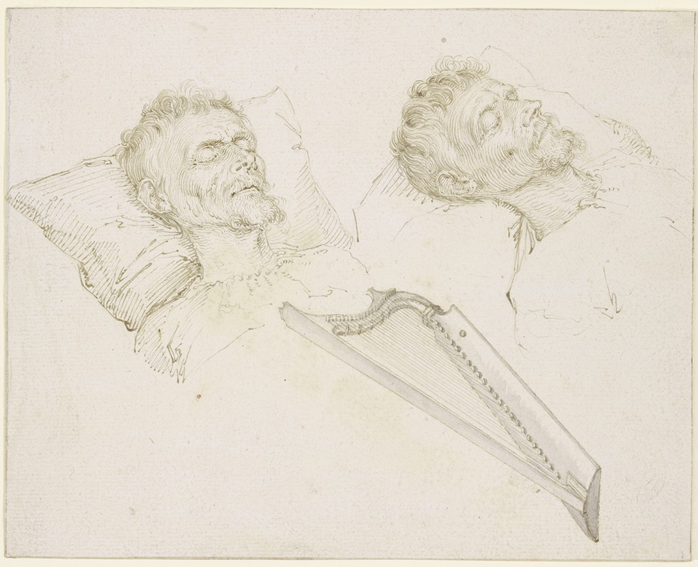 Karel van Mander on his Deathbed by Якоб де Гейн II, 1606 — digital art print download