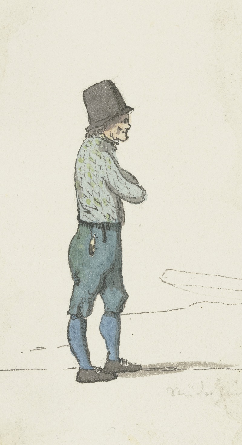 A boatman's profile by Jakob Fürchtegott Dielmann — digital art print download