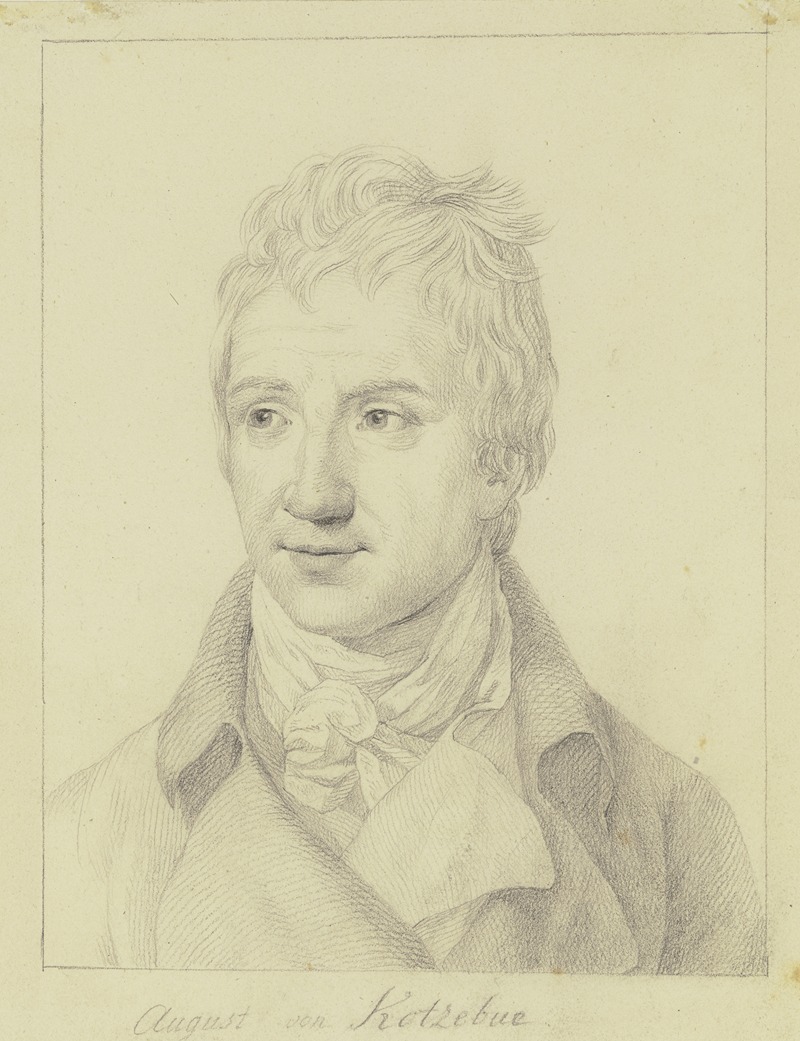 Bildnis des August von Kotzebue — Johann Friedrich Müller