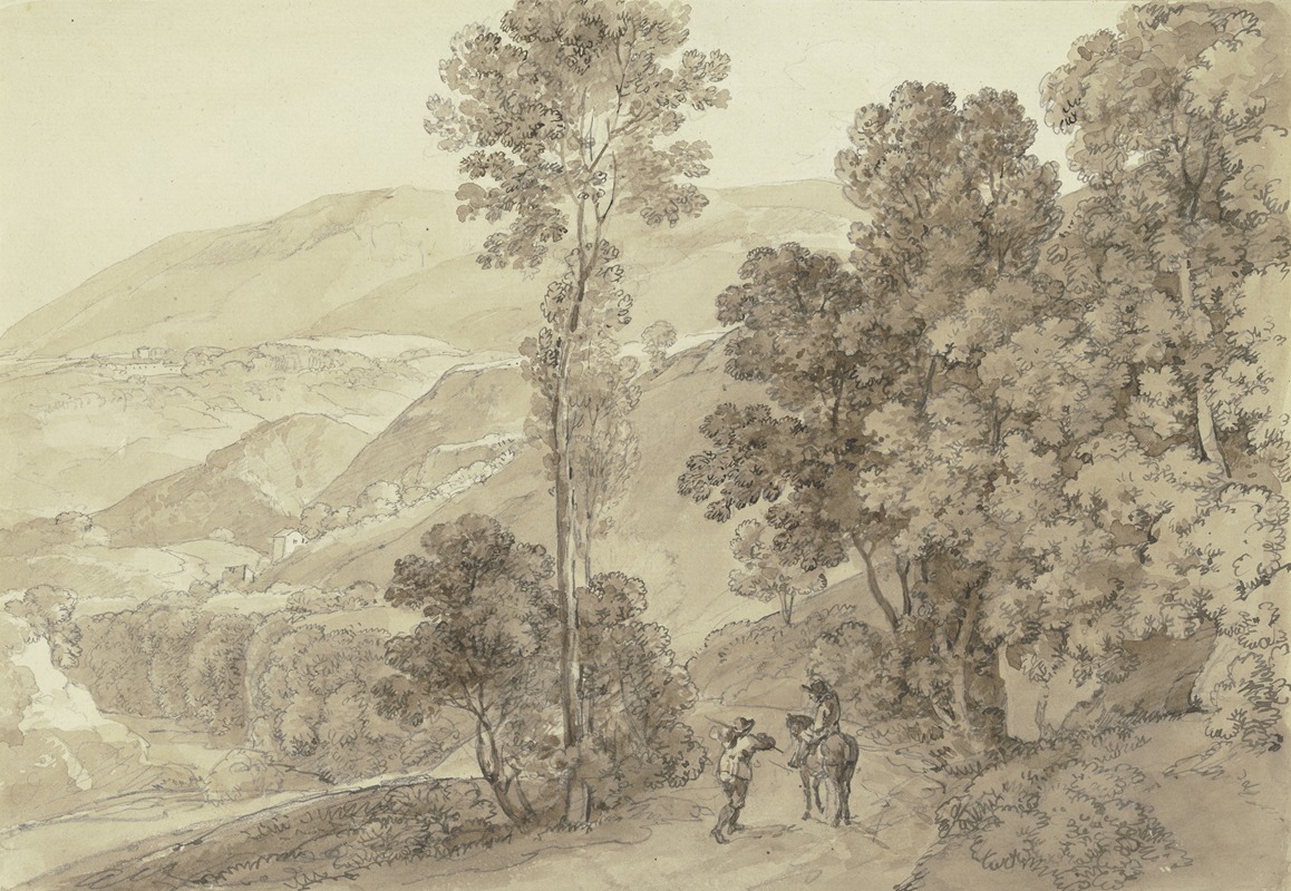 Area near Subiaco by Иоганн Георг фон Диллис — digital art print download