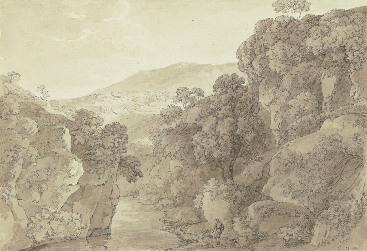 Area near Subiaco by Иоганн Георг фон Диллис — digital art print download