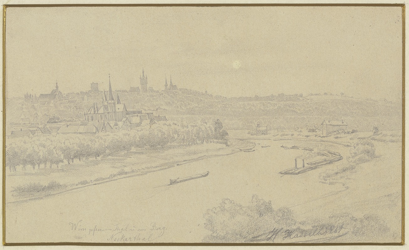 Ansicht von Wimpfen am Neckar — Иоганн Генрих Хассельхорст