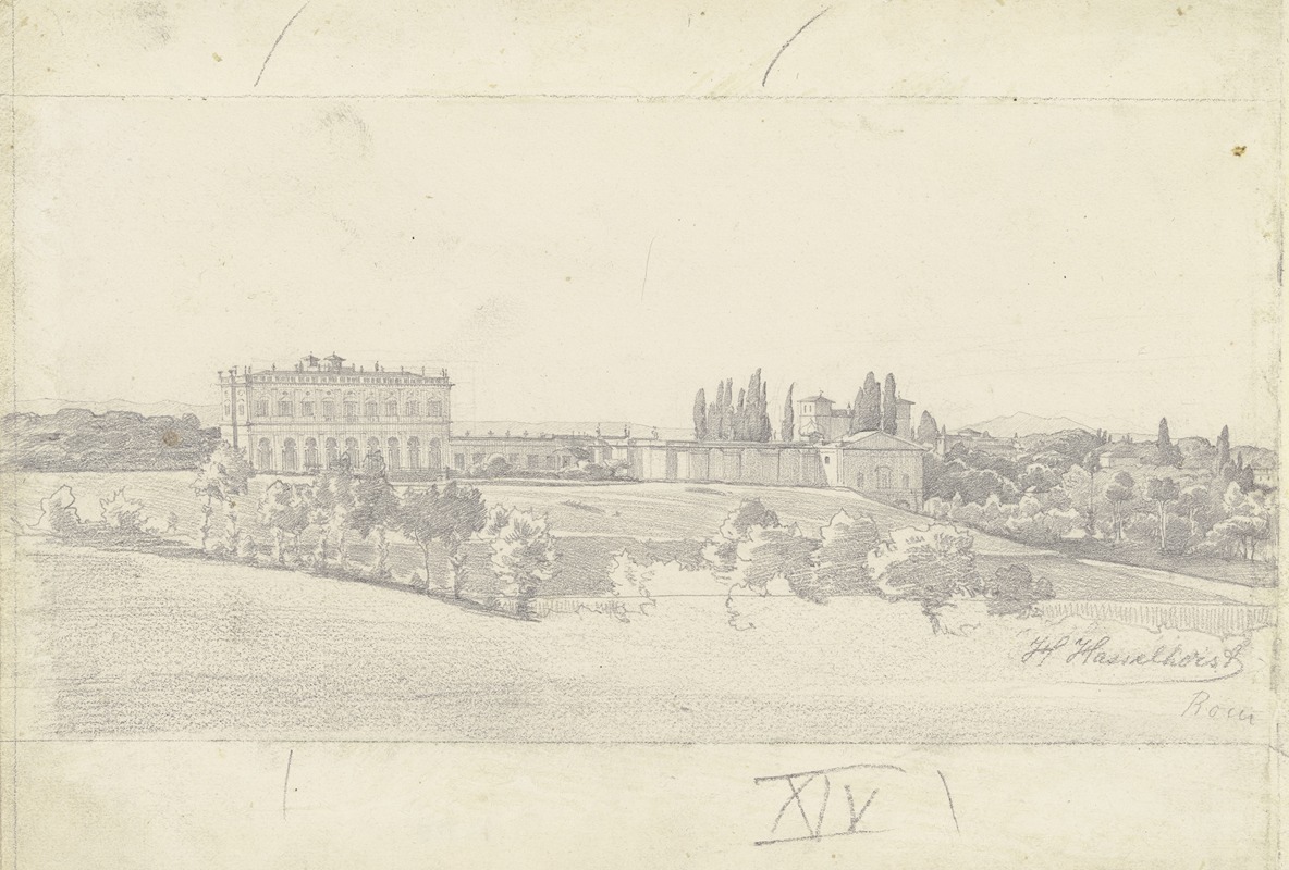 Villa Albani by Иоганн Генрих Хассельхорст — digital art print download