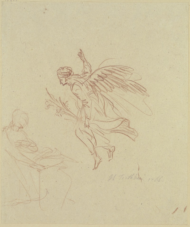 The Annunciation by Johann Heinrich Tischbein the elder, 1766 — digital art print download