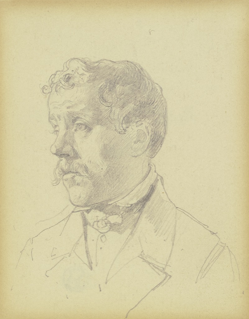 Study of a male head — Johann Jakob Hoff