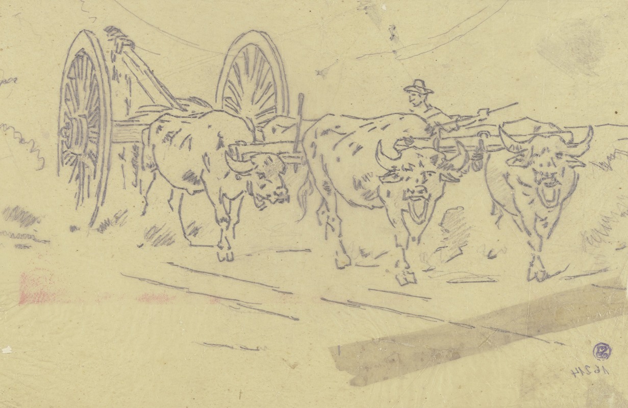 Yoke of oxen — Johann Nepomuk Rauch