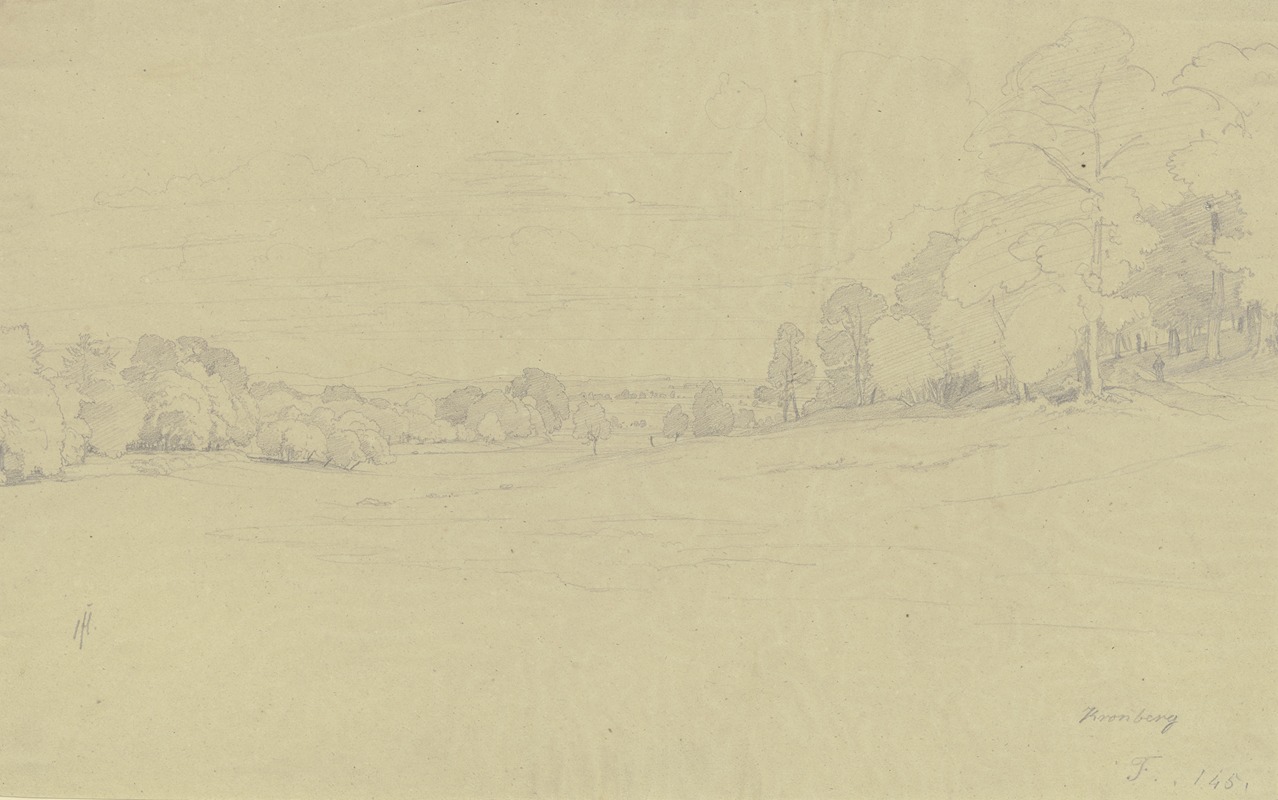 Meadow ground near Kronberg by Иоганн Вильгельм Ширмер — digital art print download