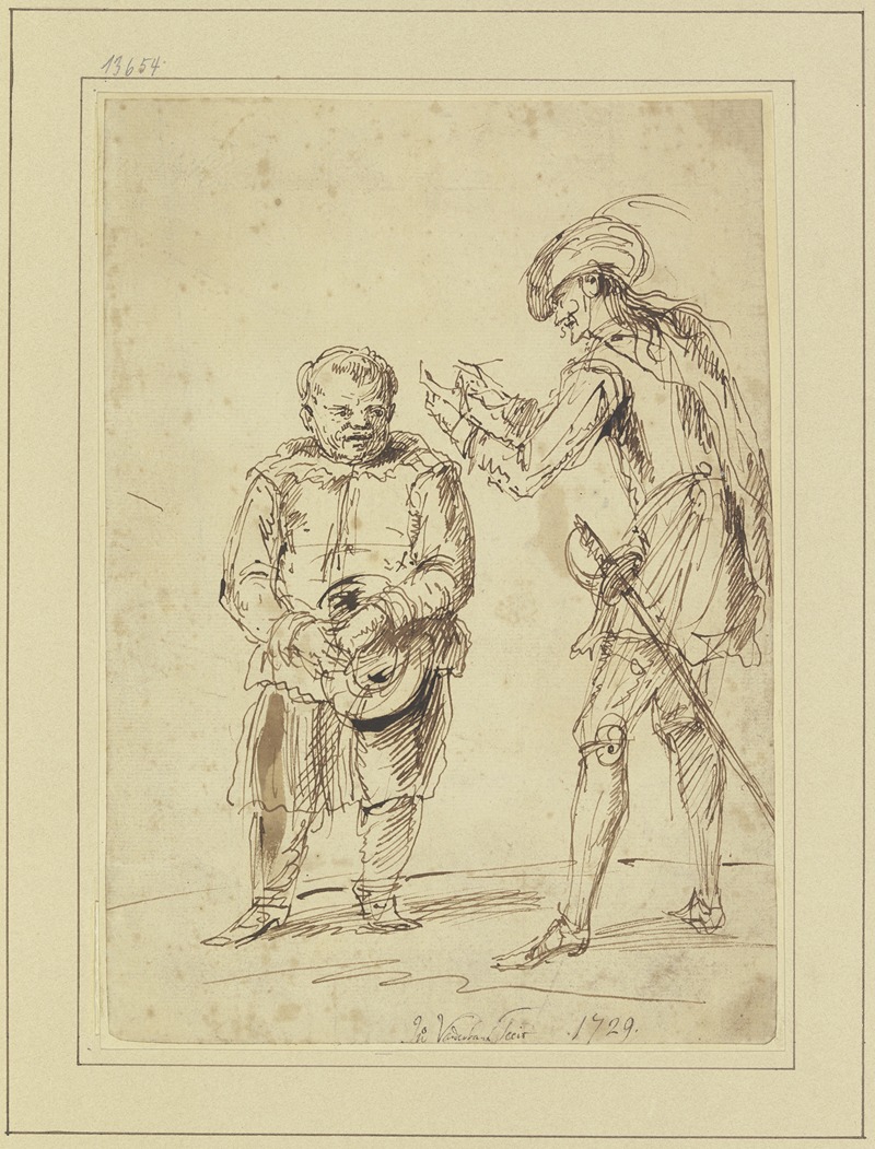 Don Quijote und Sancho Pansa — John Vanderbank