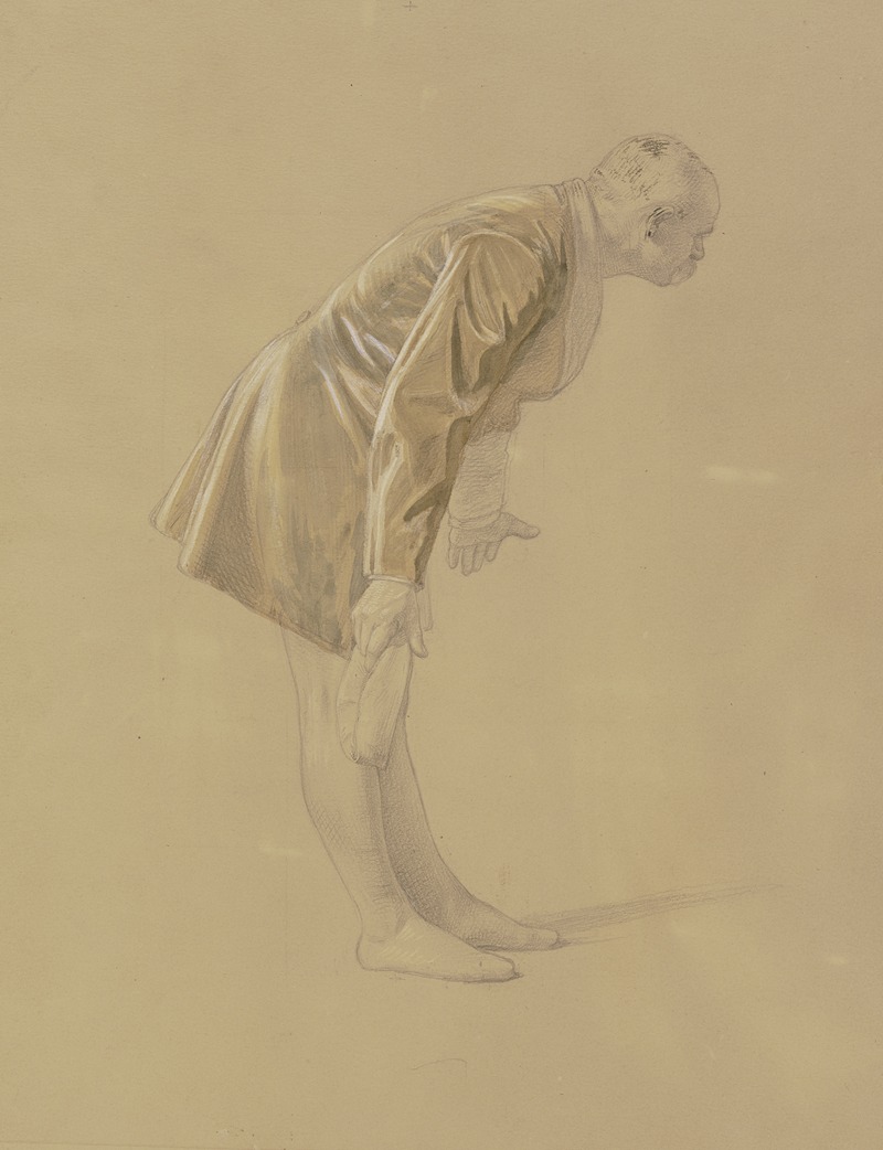 A cavalier bowing by Йозеф Фердинанд Беккер — digital art print download