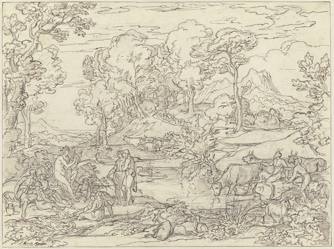 Landschaft mit Apoll unter den Hirten — Joseph Anton Koch