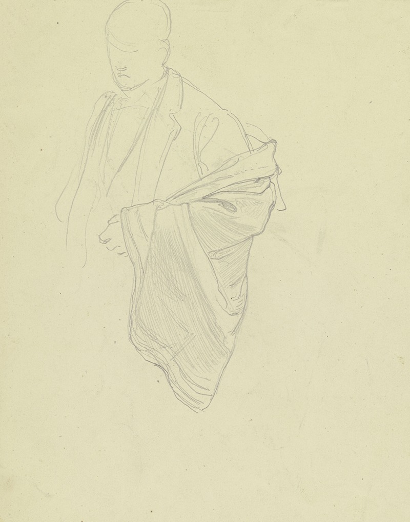 Male garbed figure by Julius Hamel — digital art print download