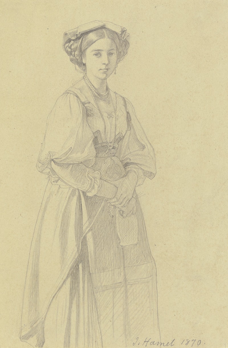Young Italian woman — Julius Hamel