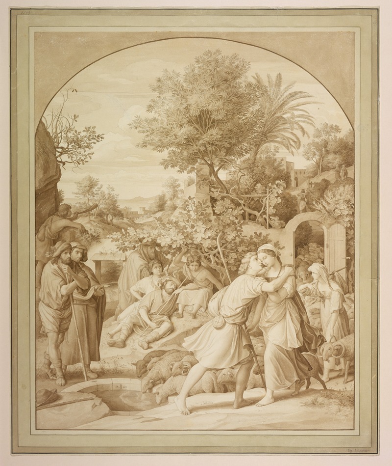 Jacob und Rahel am Brunnen — Julius Schnorr von Carolsfeld