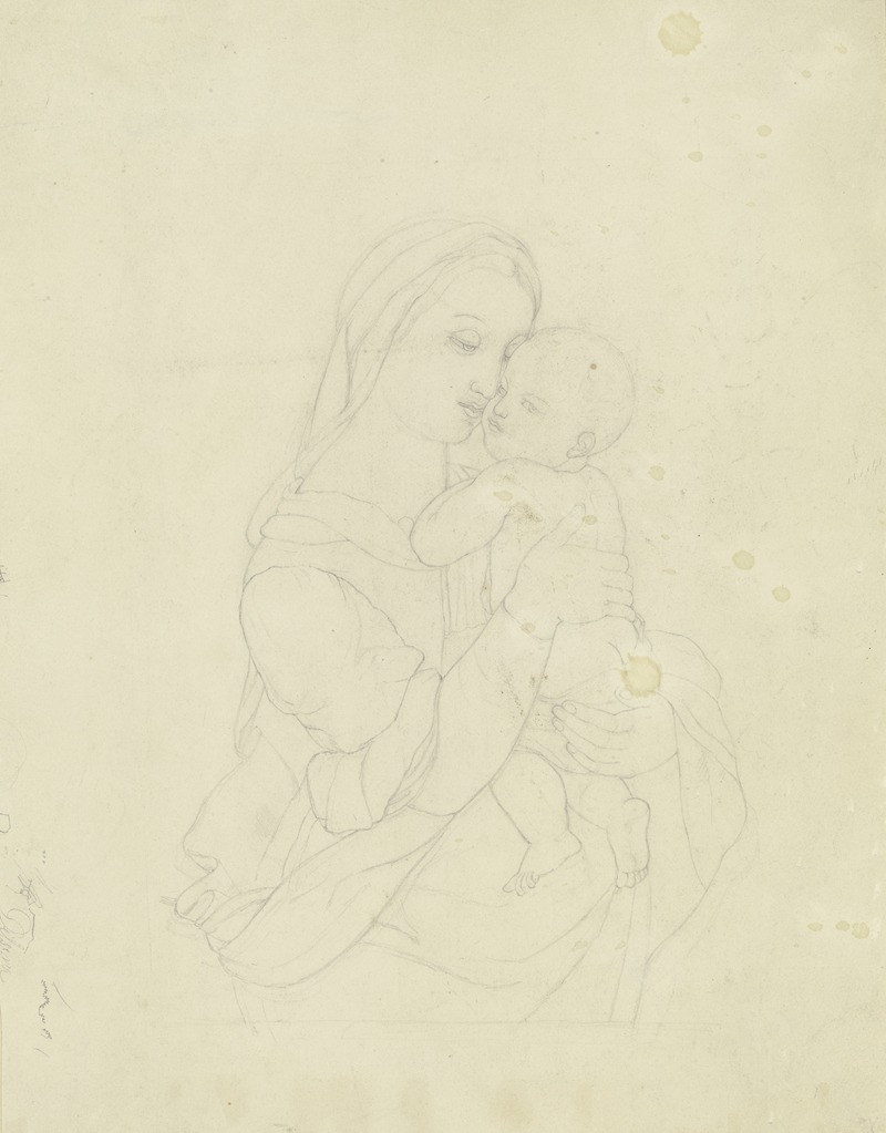 Madonna with child by Karl Kappes — digital art print download