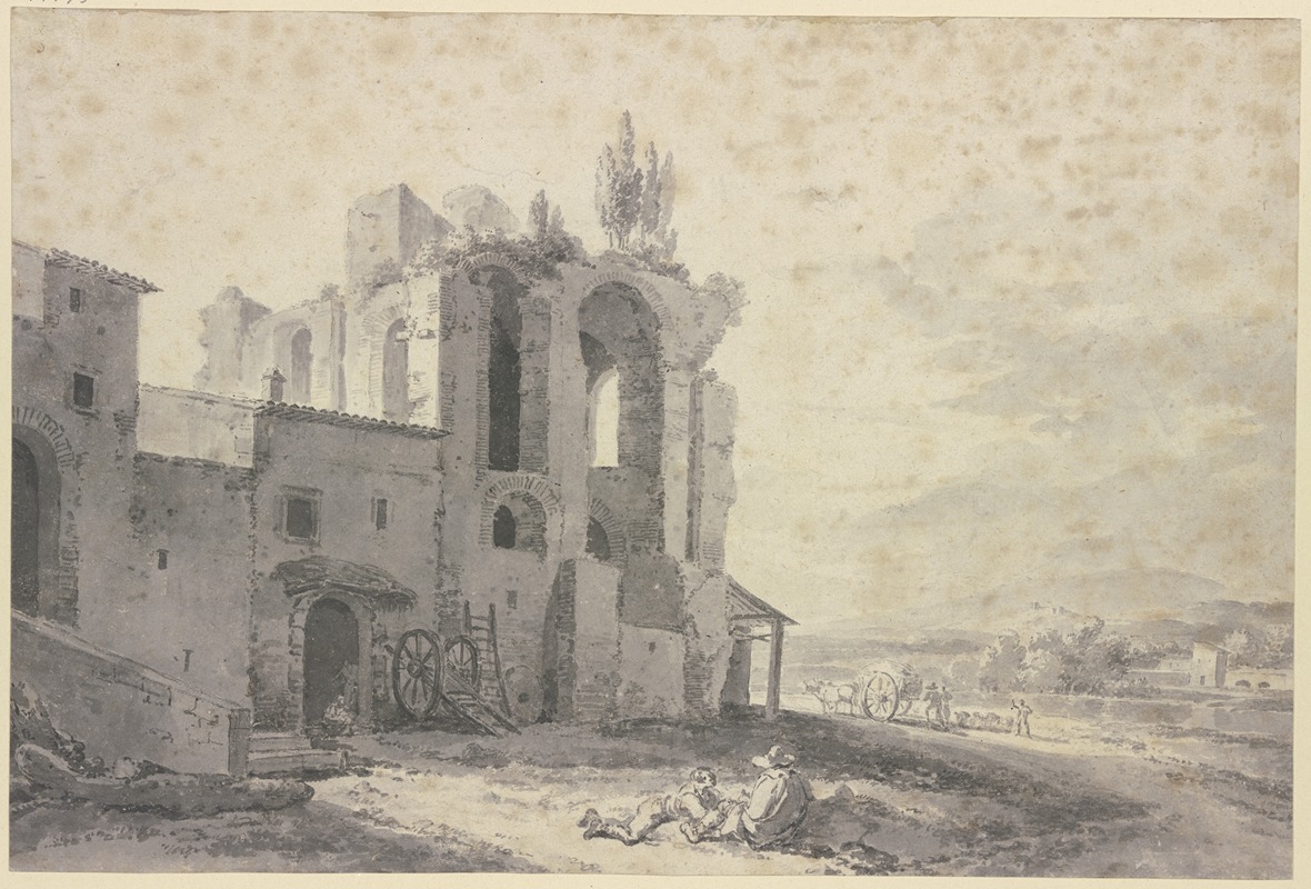 Roman ruins by Ян Асселейн — digital art print download