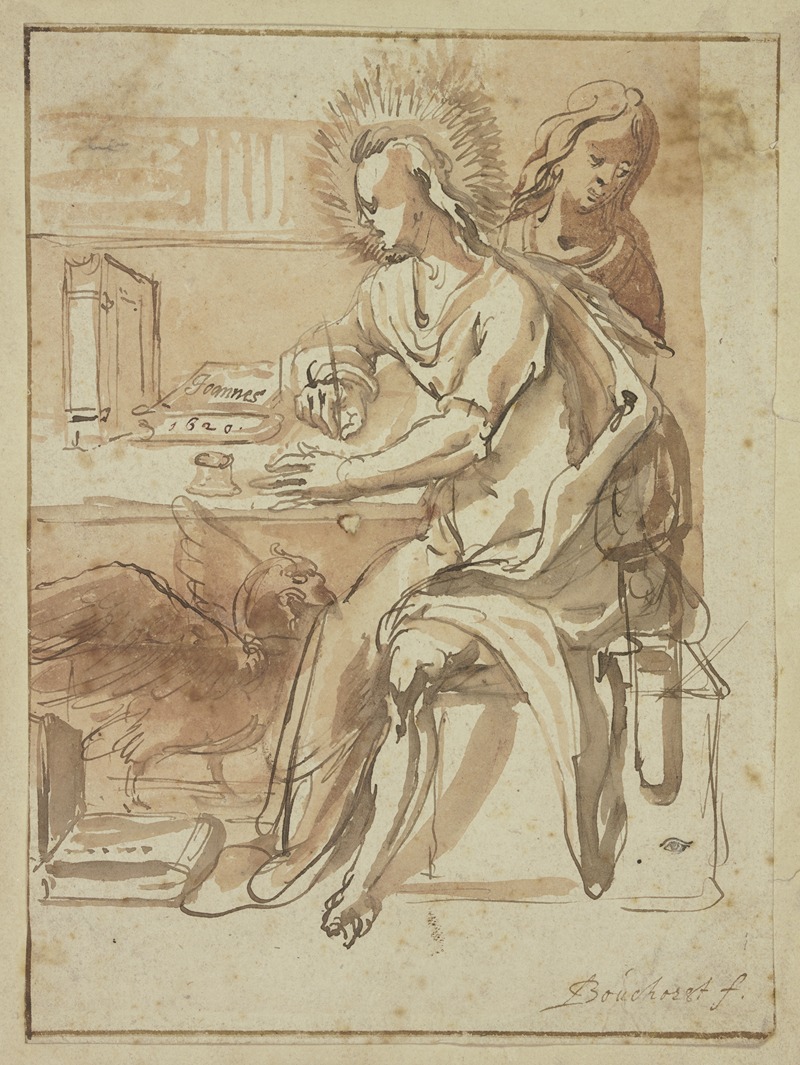 John the Evangelist by Ян Герритсз. Ван Бронкхорст, 1620 — digital art print download