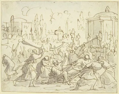 Tod des Timotheus zu Ephesus by Jan Luyken, 1698 — digital art print download