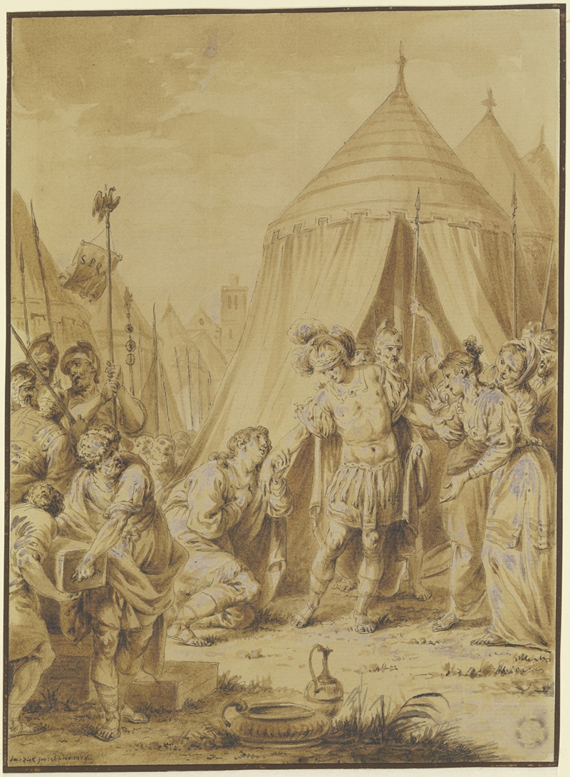 Die Enthaltsamkeit der Scipio by Январий Цик, 1778 — digital art print download