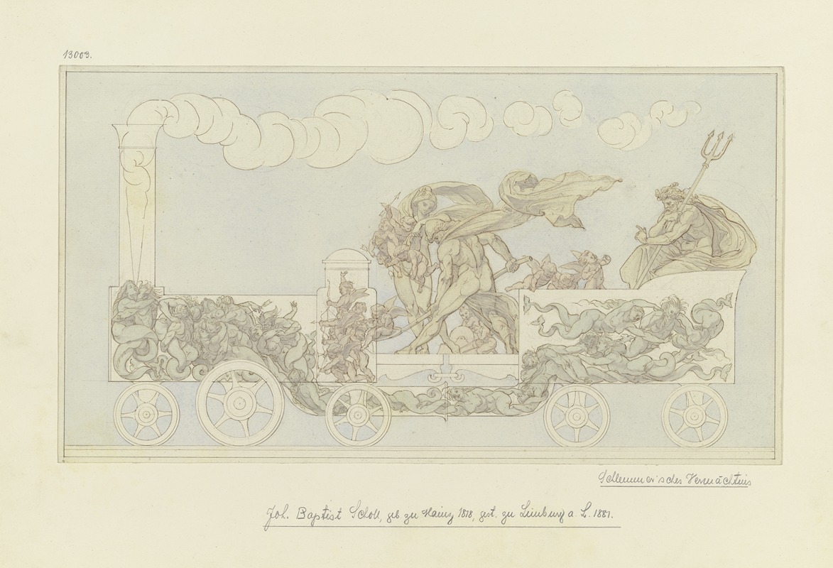 Allegorie auf die Dampfkraft by Иоганн Баптист Шолль Младший — digital art print download