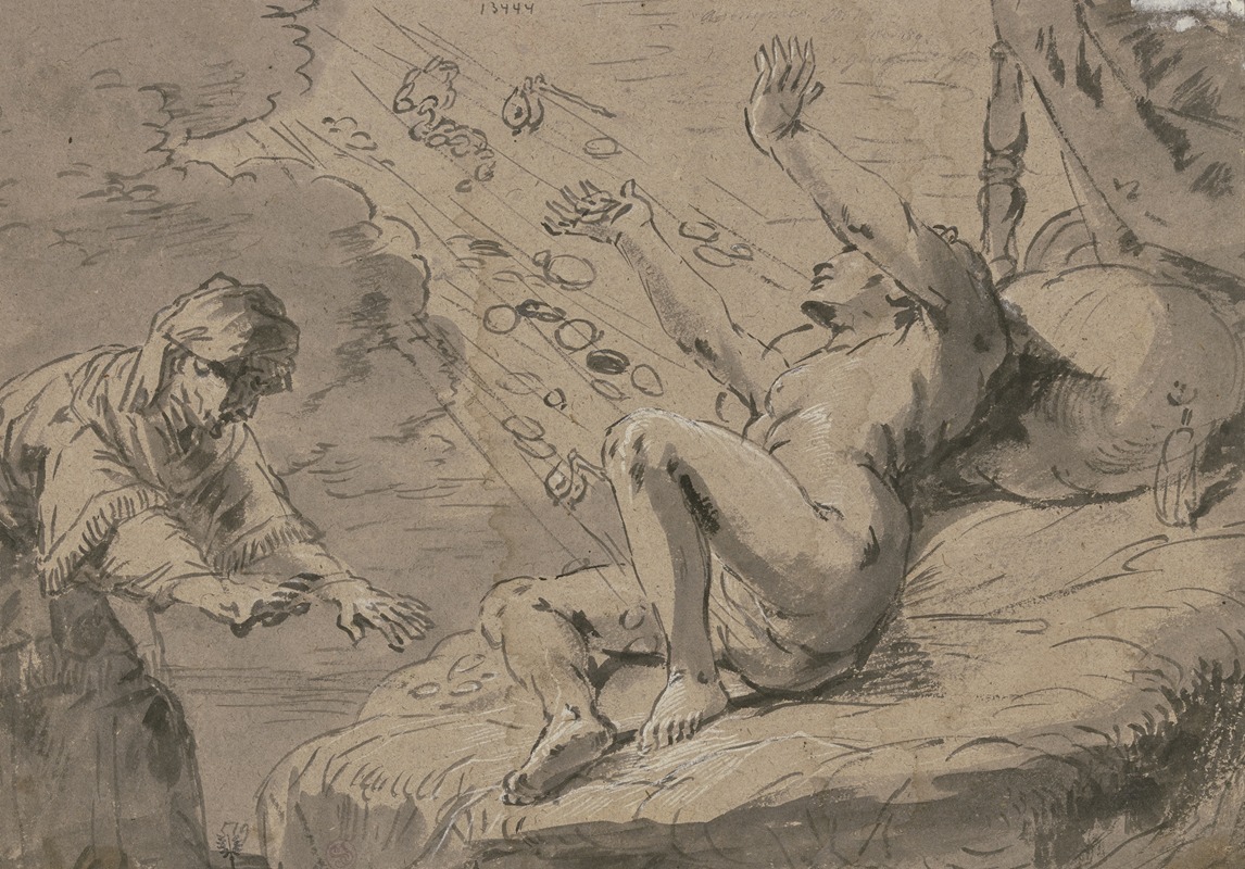 Danaë and the golden rain. — Леонар Брамер
