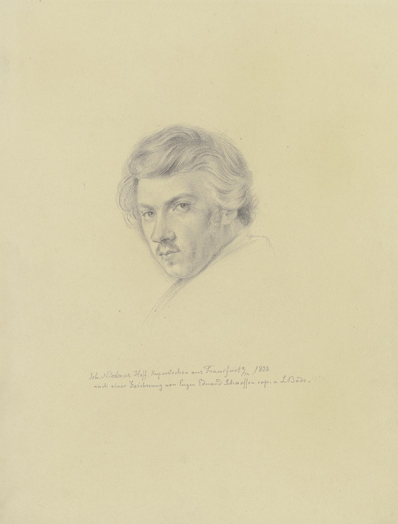 Bildnis des Nikolaus Hoff by Леопольд Боде, 1822 — digital art print download