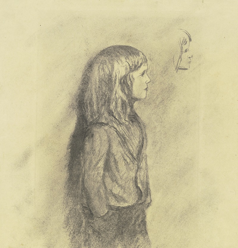 Boy with long hair by Луи Эйзен — digital art print download
