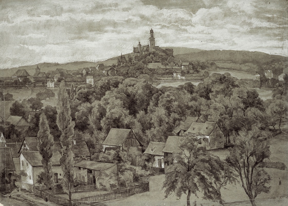 View of Kronberg by Луи Эйзен — digital art print download
