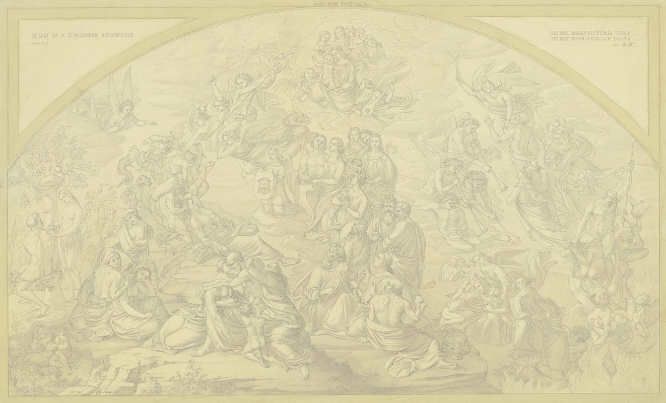 Victory over death by Ludwig Emil Grimm, 1848 — digital art print download